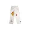 Printing Straight Long Pants Loose Fit White