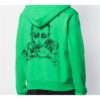 Public Television Printing Hooded Pullover Men Green