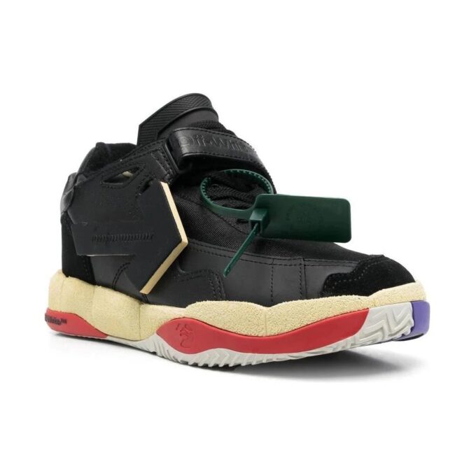 Puzzle Couture Panelled Sneakers “Black”