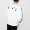 Quote Alphabet Pattern Round Neck White
