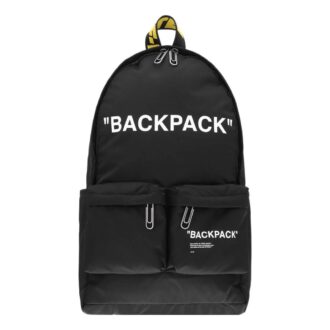 Quote Backpack “Black White”
