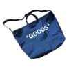 Quote Tote Bag GOODS “Blue White”