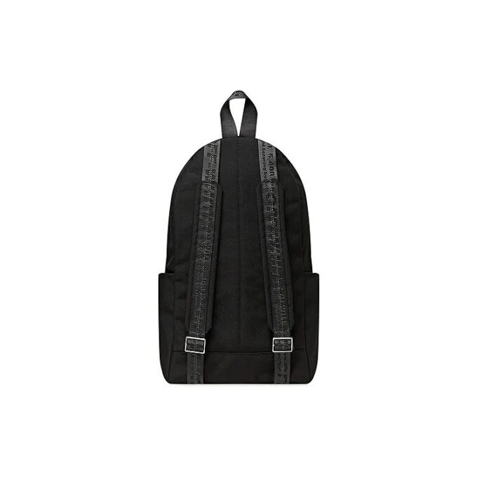Red White Logo Multiple Pockets backpack schoolbag Black