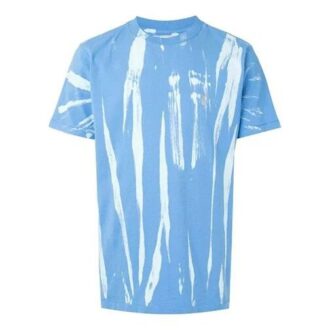 Reflective Tie Dye Short Sleeve Blue