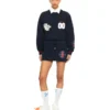 Royal Patch Crop Sweatshirt