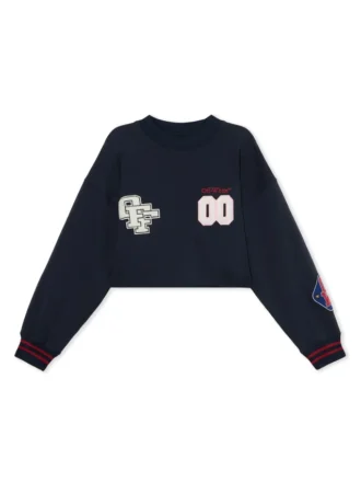 Royal Patch Crop Sweatshirt