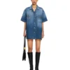 Royal Patch Denim Dress