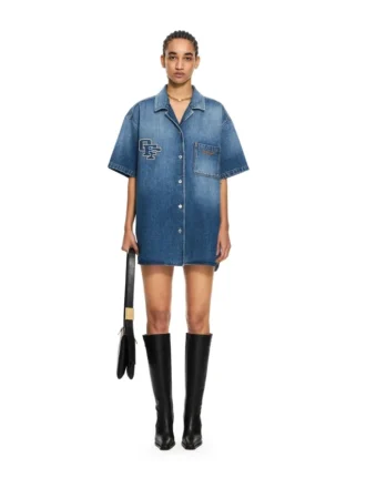 Royal Patch Denim Dress