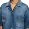 Royal Patch Denim Dress