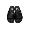 Rubber 1001 Black White Black Slippers