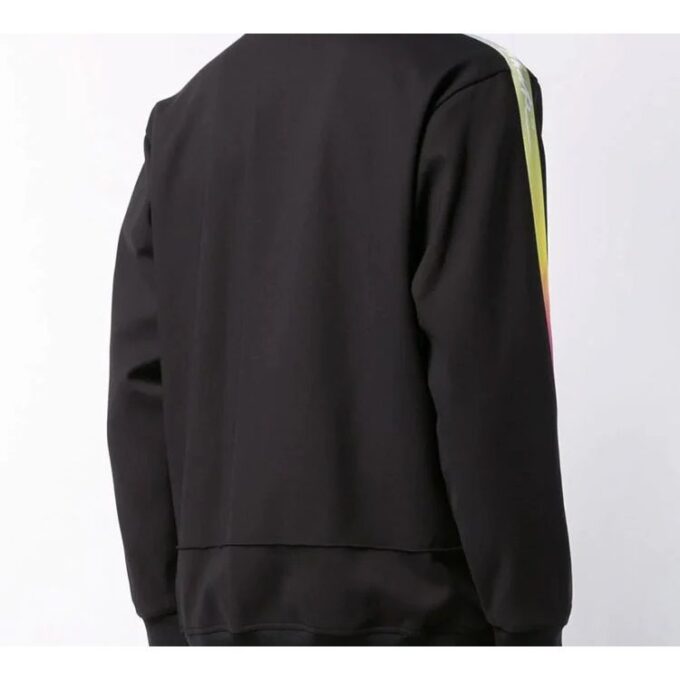 Rubber Retro Zipper Jacket Black