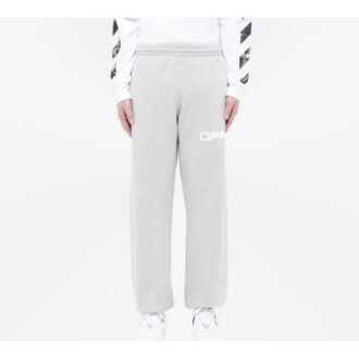 Rubber Strap Printing Sports Pants Ordinary Version Gray