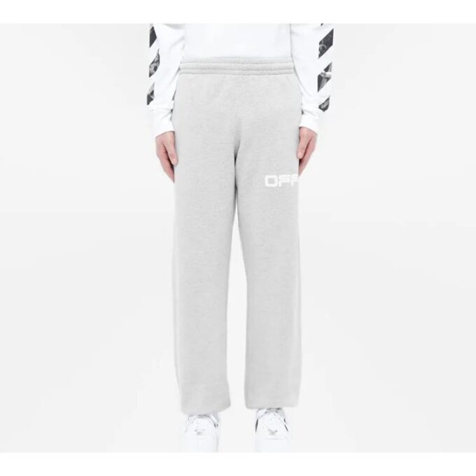 Rubber Strap Printing Sports Pants Ordinary Version Gray