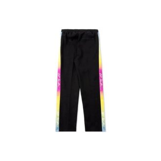 Rubber Street Logo Retro Sports Pants Black