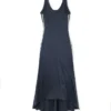 Satin Backless Midi Dress