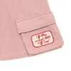 Satin Patch Cargo Skirt