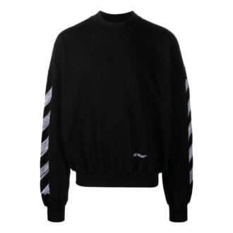 Scribble Diag Print Sweatshirt
