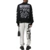 Scribble Diag Print Sweatshirt