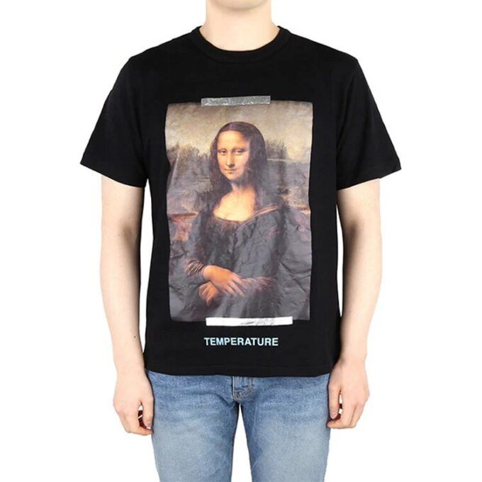 Short Sleeve Mens Logo Mona Lisa Normal Fit