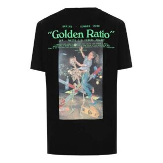 Skeleton Character Printing Short Sleeve Ordinary Version Black