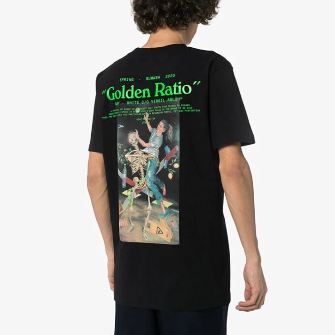 Skeleton Character Printing Short Sleeve Ordinary Version Black