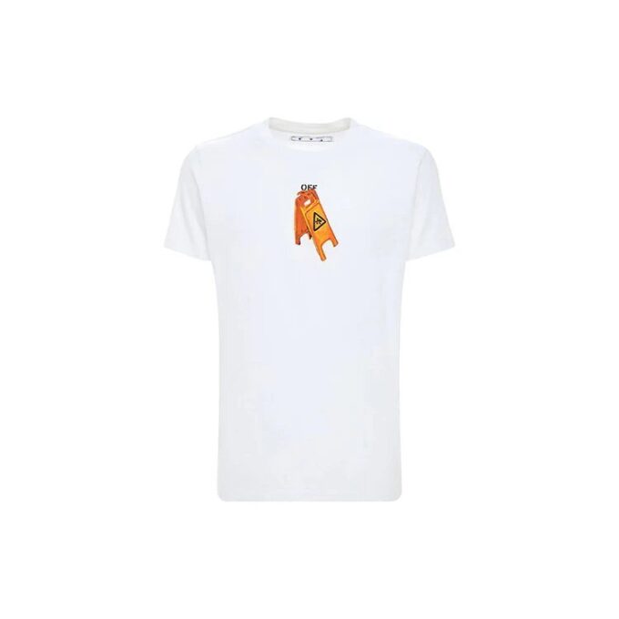 Skeleton Logo Printing Short Sleeve White