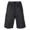 Slide-Buckled Bermuda Shorts “Black”