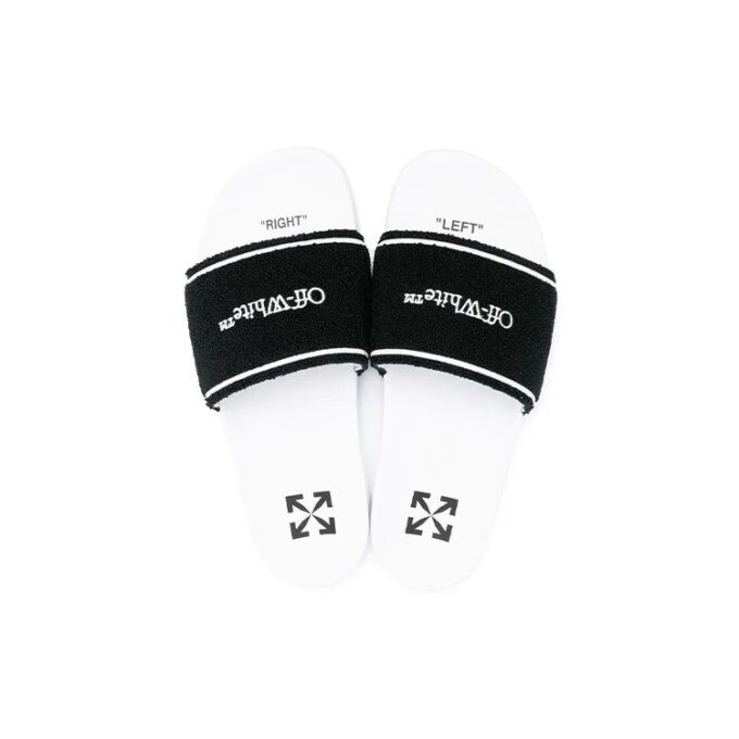 Sliders “Towel – White Black”