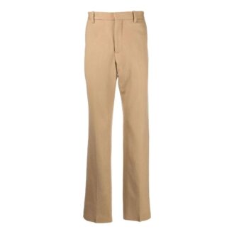 slim-cut Tailored Cashmere Trousers “Brown”