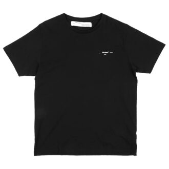 Slim Fit 3D Marker Graphic Print T-Shirt /White