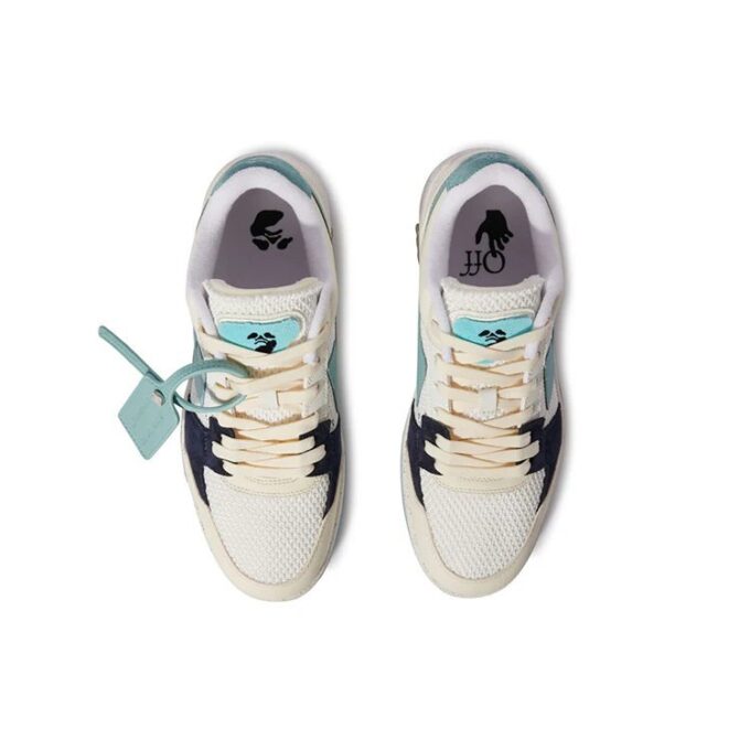 Slim Out Of Office Sneakers “Teal White”