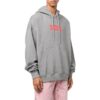 Slogan Print Hoodie “Grey”