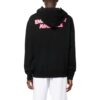 Slogan Print Logo Hoodie “Black”