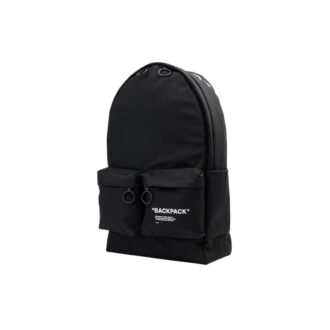 Slogan Printing Fashion Stylish Backpack Black