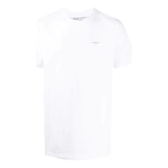 Small Logo Round Neck Short Sleeve White