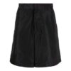 Solid Color Shorts Loose Fit Black