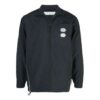 Solid Color Stand Collar Zipper Jacket Slim Fit Version Black