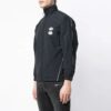 Solid Color Stand Collar Zipper Jacket Slim Fit Version Black