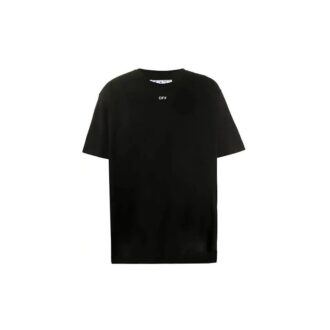 Splash Ink Arrow Round Neck Short Sleeve Black