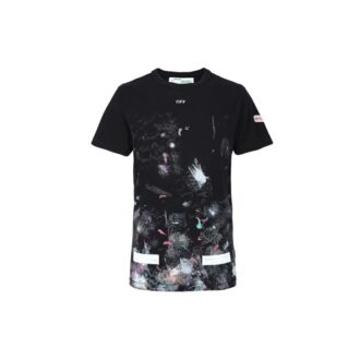 Splash Ink Short Sleeve Loose Unisex Black