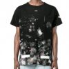 Splash Ink Short Sleeve Loose Unisex Black