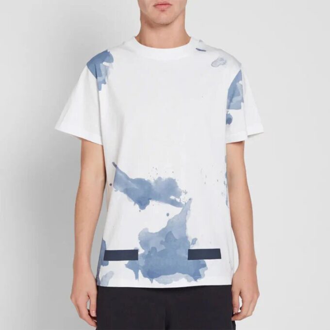 Splash Ink Short Sleeve White