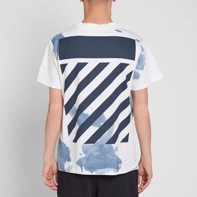 Splash Ink Short Sleeve White