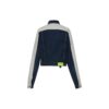 Splicing Sleeve Denim Jacket Blue