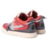Sponge Mid-Top Sneakers “Red Grey”