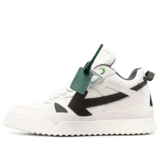 Sponge Mid-Top Sneakers “White Black”