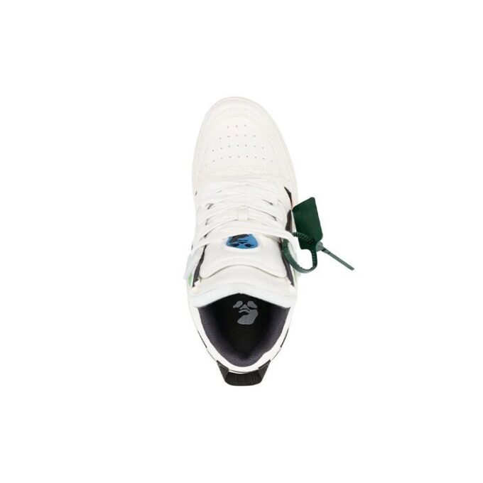 Sponge Mid-Top Sneakers “White Black”