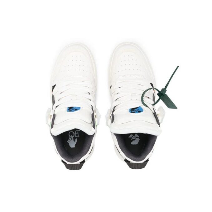 Sponge Mid-Top Sneakers “White Black”
