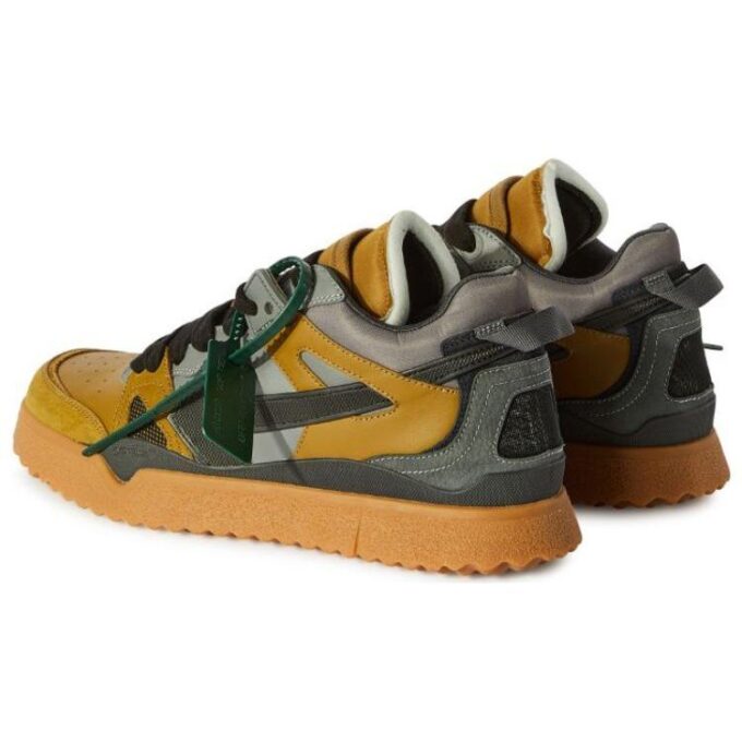 Sponge Mid-Top Sneakers “Yellow Grey”