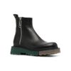 Sponge Sole Leather Zip Boot “Black”